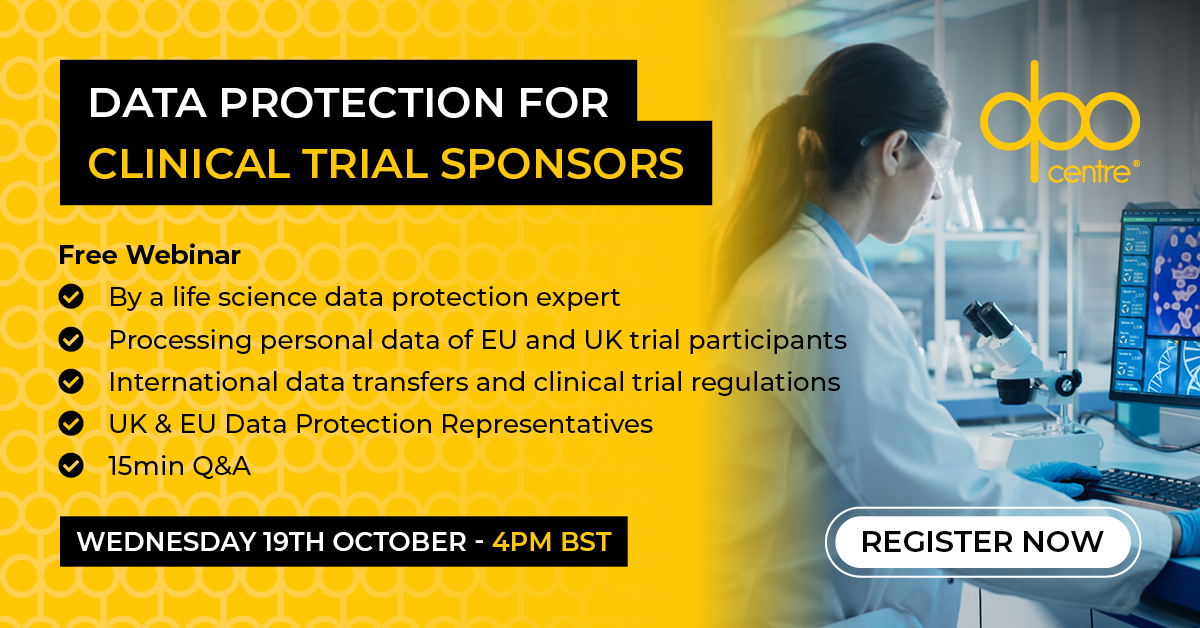 Data Protection for Clinical Trial Sponsors