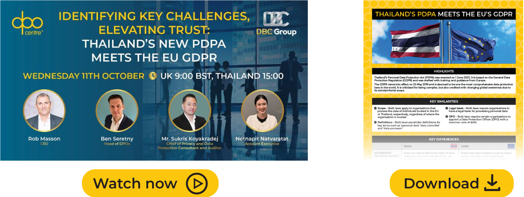 Thailand’s new PDPA meets the EU GDPR 